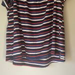 Lane Bryant Red / White / Blue / Black Short Sleeve Shirt Size 14/16 Photo 8