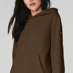 Alo Yoga  Renown Heavy Weight Hoodie Brown Sz XXS Photo 0