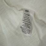 Leo & Nicole Leo &‎ Nicole size medium white short sleeve blouse top shirt crochet front Photo 5