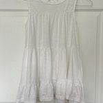 Anthropologie  Womens XSP White Flowy Tank Top Sleeveless Summer 100% Cotton Photo 0
