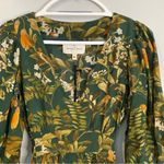 Cara Cara Millbrook Floral Dress in Green Botanical Birds in Size XS Photo 5