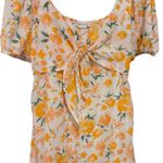 Sienna Sky  Floral Off-Shoulder Tie Front Dress – Size Small Photo 2