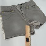 Baby Phat  Gray Denim Shorts Women’s Size 10 Stretch Low Rise Embroidered Photo 6