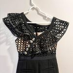 Self Portrait Self -Portrait Black Lace Jumpsuit Size 4 EUC Photo 3