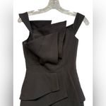 Black Halo Women's Eve La Reina Gown Black Formal Elegant Black Tie Chic Size 0 Photo 2