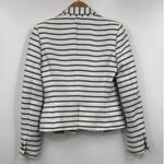 ZARA Blazer Womens Nautical Single Breast Stripped Blue White Size Small Photo 7