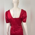 Milly  Red Midi Dress with Bow Accent original price $550 Photo 8