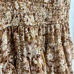 EXPRESS Floral Sleeveless Mock Neck Tiered Ruffle Dress Photo 2