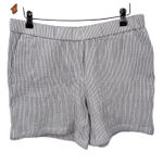 J. Jill Pull on Lounge Shorts Womens Medium White Blue Stripe Cotton NEW Photo 0