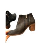 Lucky Brand LP-Ponic Women's Black Leather Ankle Boots Size 7.5 With Side Zipper Photo 1