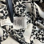 EXPRESS  Women's Blouse Shirt Top Button Down Collared Dalmatian Bow Print Size S Photo 5