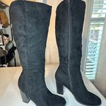 Style & Co Style Co Addyy Tall Dress Boot Womens 7 M Black Micro Suede Knee-High Photo 1