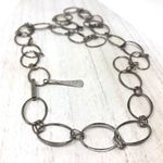 Lee ROBERT MORRIS sterling silver long link chain, NWOT Photo 4