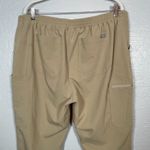 FIGS  Women XL Beige Yola Skinny Scrub Pants Pockets Drawstring Stretch Medical Photo 5