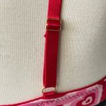 Juicy Couture  Intimates Colorful Hearts Padded Bra Womens 38C Pink Red‎ Lounge Photo 8