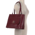 Badgley Mischka  Elegant Burgundy Tote Bag NWT Photo 1