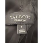 Talbots  Womens Black Double Breasted Military Style Wool Peacoat Jacket Size 8 Photo 3