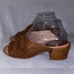 Miz Mooz Women’s Briar Brandy Brown Whipstitch Sandal Heel Slides Mules Size 38 Photo 5