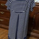 Premise Split Back Women’s Tunic Style Top, Navy/White, Large Photo 1