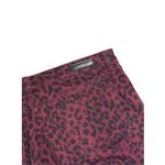 Sanctuary Social Standard  Animal Print Skinny Pants 14 Mid-Rise Burgundy Photo 5