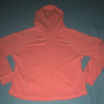 Roxy zip up sweatshirt hoodie,crocheted pocket detail, rope pull strings size M Photo 1