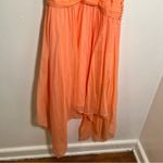 Guess Twisted Tank Handkerchief Hem Dress Coral Peach 6 Photo 3