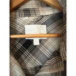 Women's Ashley By 26 Plaid Shacket Western Size L Black Beige Tan Size L Photo 3