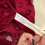 Free People  size small Burgundy lace bralette top with open back Photo 3