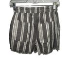 CLEARANCE Shorts NWT SZ S Frayed Hem Tie Elastic Waist Striped Beach Jolie & Joy Black Photo 4