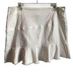 AQUA White A-Line Skirt With Side Zipper. Size M/L BRAND NEW Photo 4