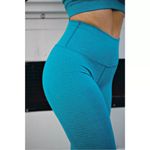 Alphalete  Halo Leggings Vivid Teal Blue Womens Size Large Photo 6