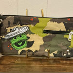 Sesame Street A Rare Modern Vintage Oscar The Grouch  Wristlet Handbag Bag Photo 0