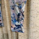 Mona B Mono B Watercolor Athletic Capri Ruched Hem Leggings Photo 1