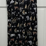Banana Republic  Zoo Safari Animal Printed Satin Pajama Bottoms Size - XS Photo 0