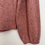 Madewell  Women’s Bubble Sleeve Heathered Swing Turtleneck Elastic Cuffs Size S Photo 2