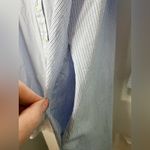 French Connection  Navy and White Striped Shirt Dress Belted NWOT Photo 3