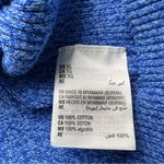 Karen Scott Blue Mock Neck Long Sleeve Knit Sweater Casual Classic Stylish Large Photo 5