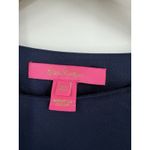 Lilly Pulitzer Blouse True Navy Blue Maisel Top Boatneck Long Sleeve Size XXS Photo 1