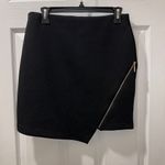Kensie Modern Black Textured Mini Skirt wAsymmetric Zipper Detail - Elegant Office Wear Photo 5