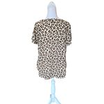 Torrid Georgette Cage Front Brown Leopard Animal Print Blouse Womens Size 00 Med Photo 2