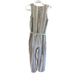 Cloth & Stone Jumpsuit Linen Blend Stripes Cropped Wide Leg S Anthropologie Photo 1