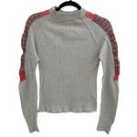 Free People S sweater / embroidered long sleeve raspberry jam tee crewneck Photo 1