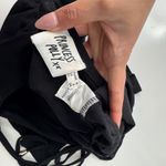 Princess Polly  Black Crop Top Ruffle Sleeve Tie Front Cotton‎ Size US 4 Photo 3