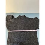 Sweater mock neck size S charcoal grey textured Gray Photo 5