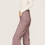 RE/DONE Floral Print Wide Leg Pants Loose Flare Corduroy Jens Retro Womens 30 Photo 2