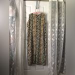 Leslie Fay vintage Ethnic Tribal Sheath sleeveless Geometric maxi dress size 18 Photo 6