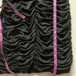 Forever 21 Vintage  Y2K Black Shimmery Ruched BodyCon Mini Dress Size M EUC Photo 7