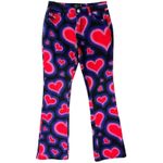Delia's Dolls Kill Y2K Heart Low Rise Black Purple Red Pink Flare Jeans size XS Photo 1