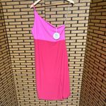 Petal and Pup  Xiomar One-Shoulder Pink‎ Midi Dress Size 10 Photo 1