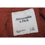 Abercrombie & Fitch Red Collared Long Sleeve Blouse Button Down Shirt Top Size S Photo 2